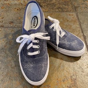 Soda Denim Star Sneakers - Size 7.5